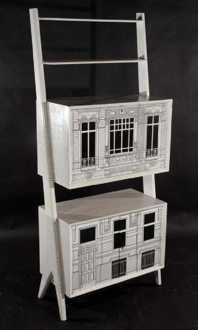 PAINTED ITALIAN FORNASETTI STYLE CABINET (1 of 7)