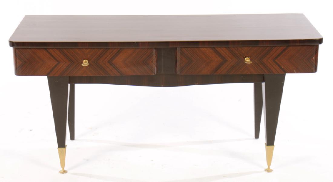 ITALIAN MACASSAR EBONIZED 2 DRAWER STAND C.1950 (1 of 5)