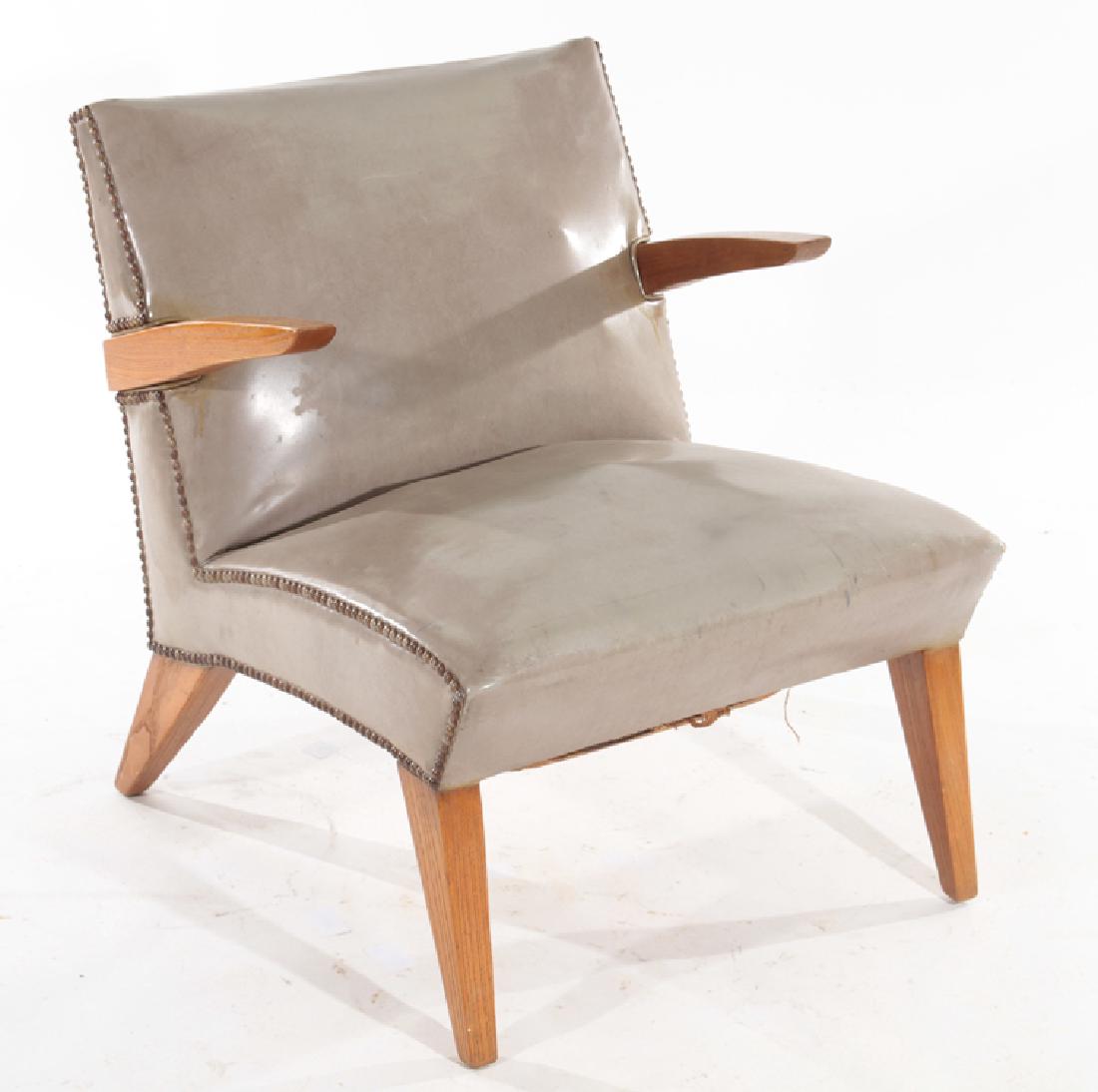 MID CENTURY MODERN OAK LOUNGE CHAIRS C.1960 (1 of 4)