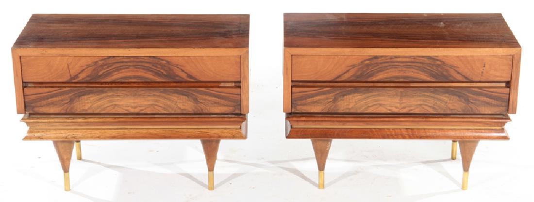 PAIR ROSEWOOD MID CENTURY MODERN SIDE TABLES 1960 (1 of 5)