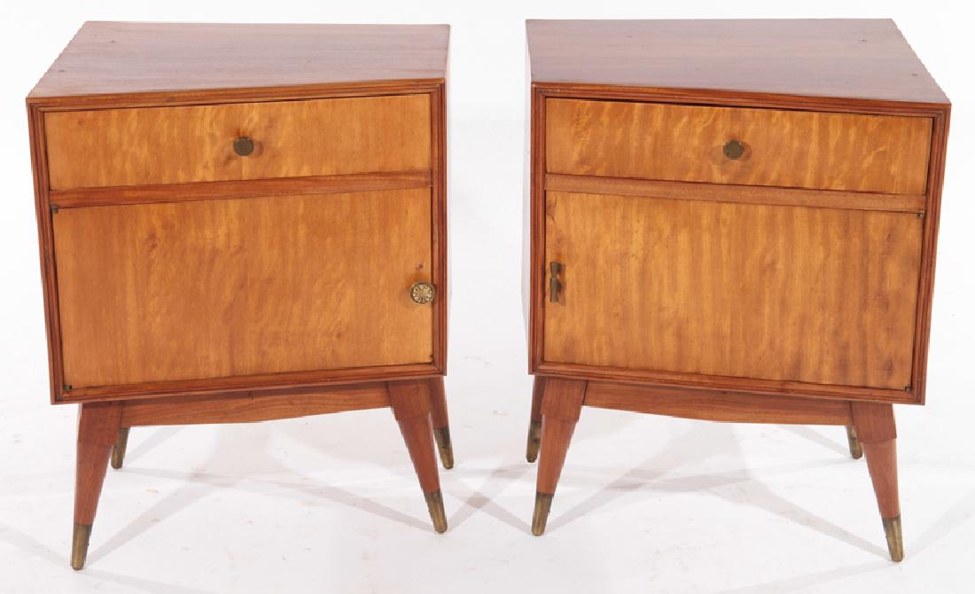 PAIR MID CENTURY MODERN SIDE CABINETS CIRCA 1960 (1 of 6)