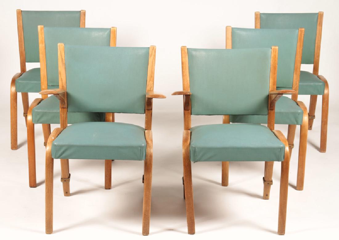 SET 6 FRENCH DINING CHAIRS FROM STEINER 1950 (1 of 6)