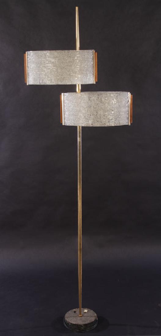 FRENCH MODERN FLOOR LAMP PLASTIC SHADES 1970 (1 of 4)