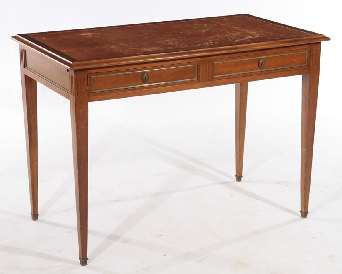 LOUIS XVI STYLE MAHOGANY WRITING DESK C.1940 (1 of 5)