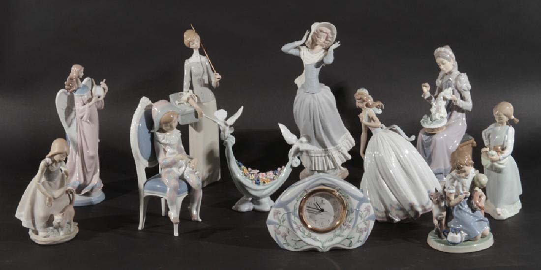 GROUPING OF 11 LLADRO PORCELAIN FIGURINES (1 of 7)