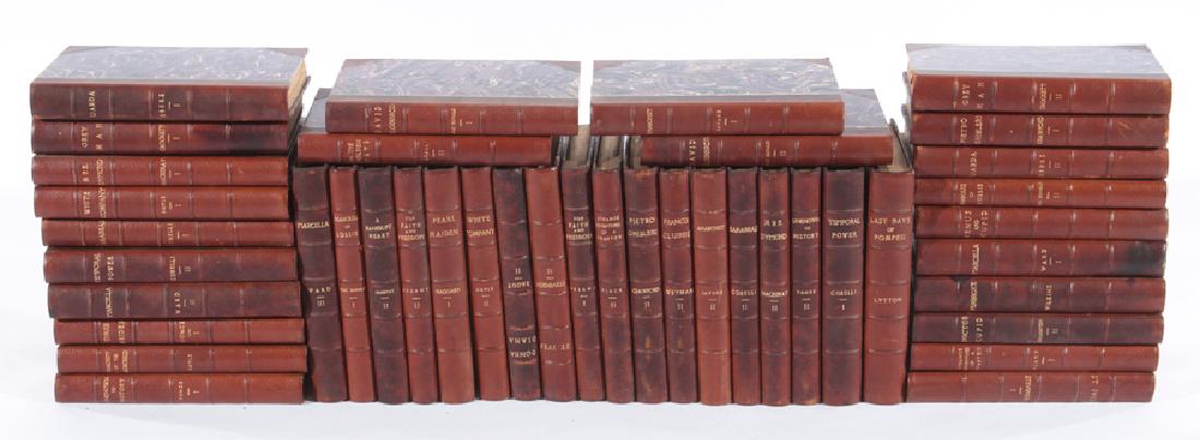 COLLECTION OF 42 ANTIQUE BOOKS CIRCA 1870 (1 of 6)