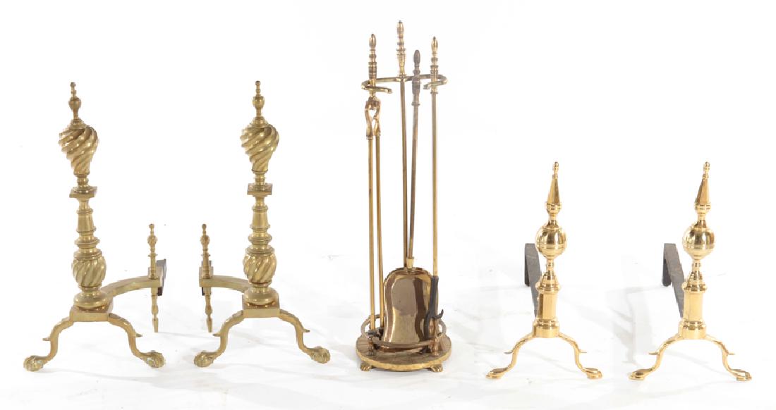 GROUPING OF BRASS FIRE PLACE ITEMS C.1930-1960 (1 of 5)