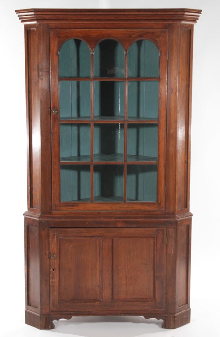 MAHOGANY CORNER CABINET CIRCA 1860 (1 of 5)