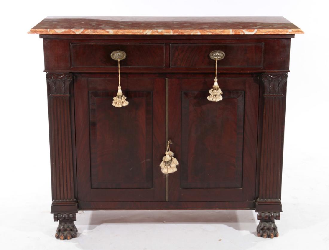 PERIOD EMPIRE MAHOGANY SERVER 1850 (1 of 6)