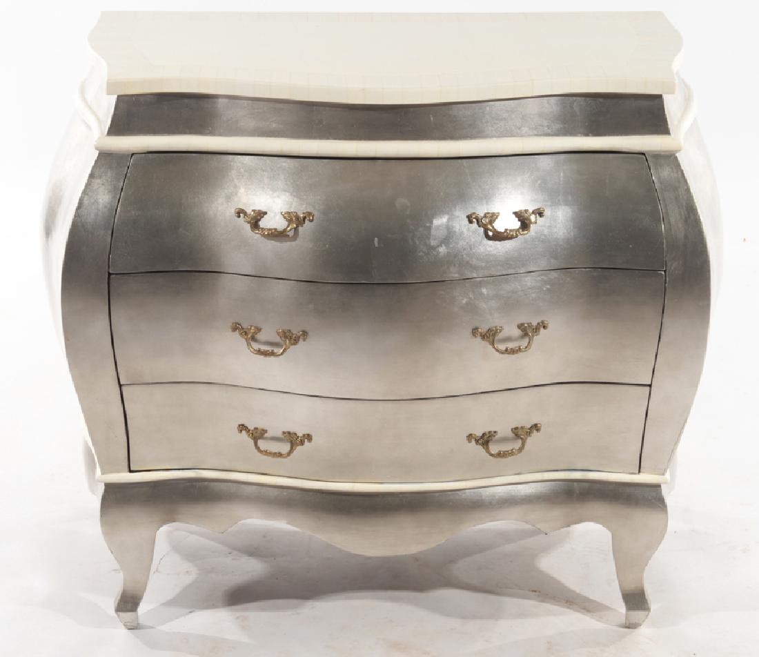 FRENCH BOMBAY 3 DRAWER COMMODE ACRYLIC TOP (1 of 5)