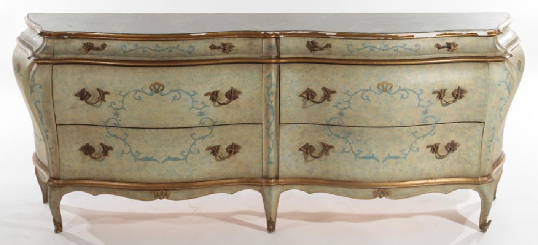 VENETIAN STYLE BOMBAY COMMODE MARBLE TOP (1 of 6)