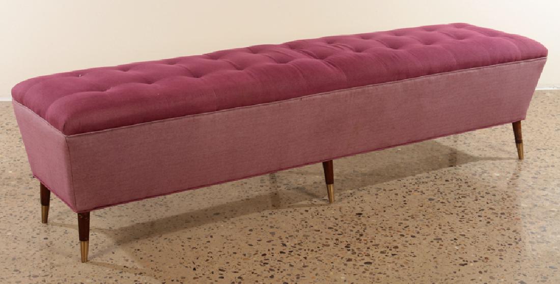 OVERSIZED ITALIAN MID CENTURY MODERN BENCH C.1950 (1 of 4)