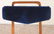 4 ITALIAN MID CENTURY MODERN OAK DINING CHAIRS - 4