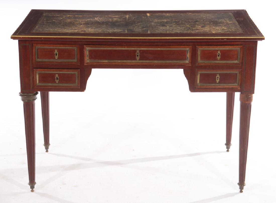 19TH CENT. FRENCH DIRECTOIRE STYLE MAHOGANY DESK (1 of 5)