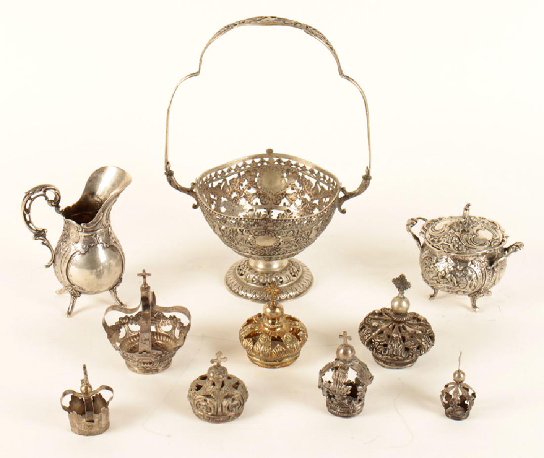 10 PIECE SILVER LOT CIRCA 1910 10.765 TR OZ (1 of 4)