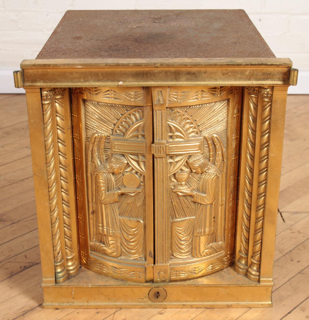 GILT BRONZE TABERNACLE CIRCA 1930 (1 of 6)