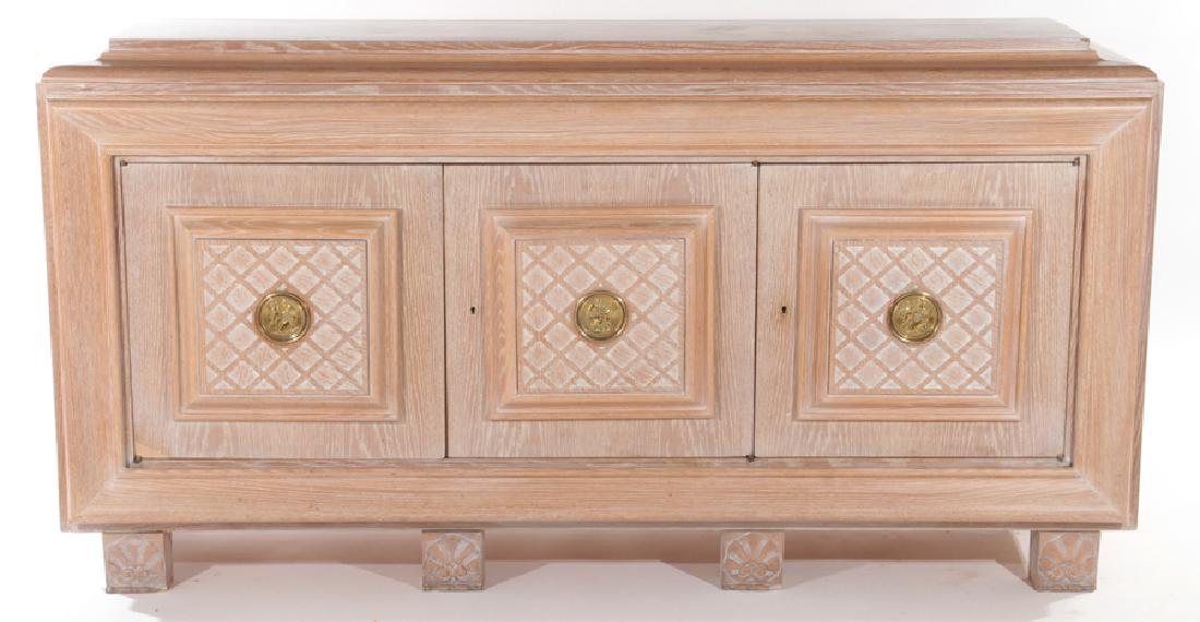 FRENCH CERUSED OAK SIDEBOARD CIRCA 1950 (1 of 7)