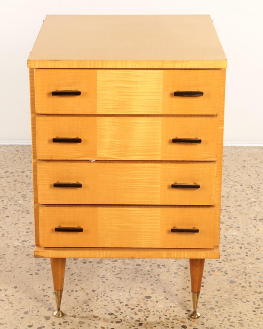 FRENCH SYCAMORE CHEST OR NIGHT STAND C.1950 (1 of 5)