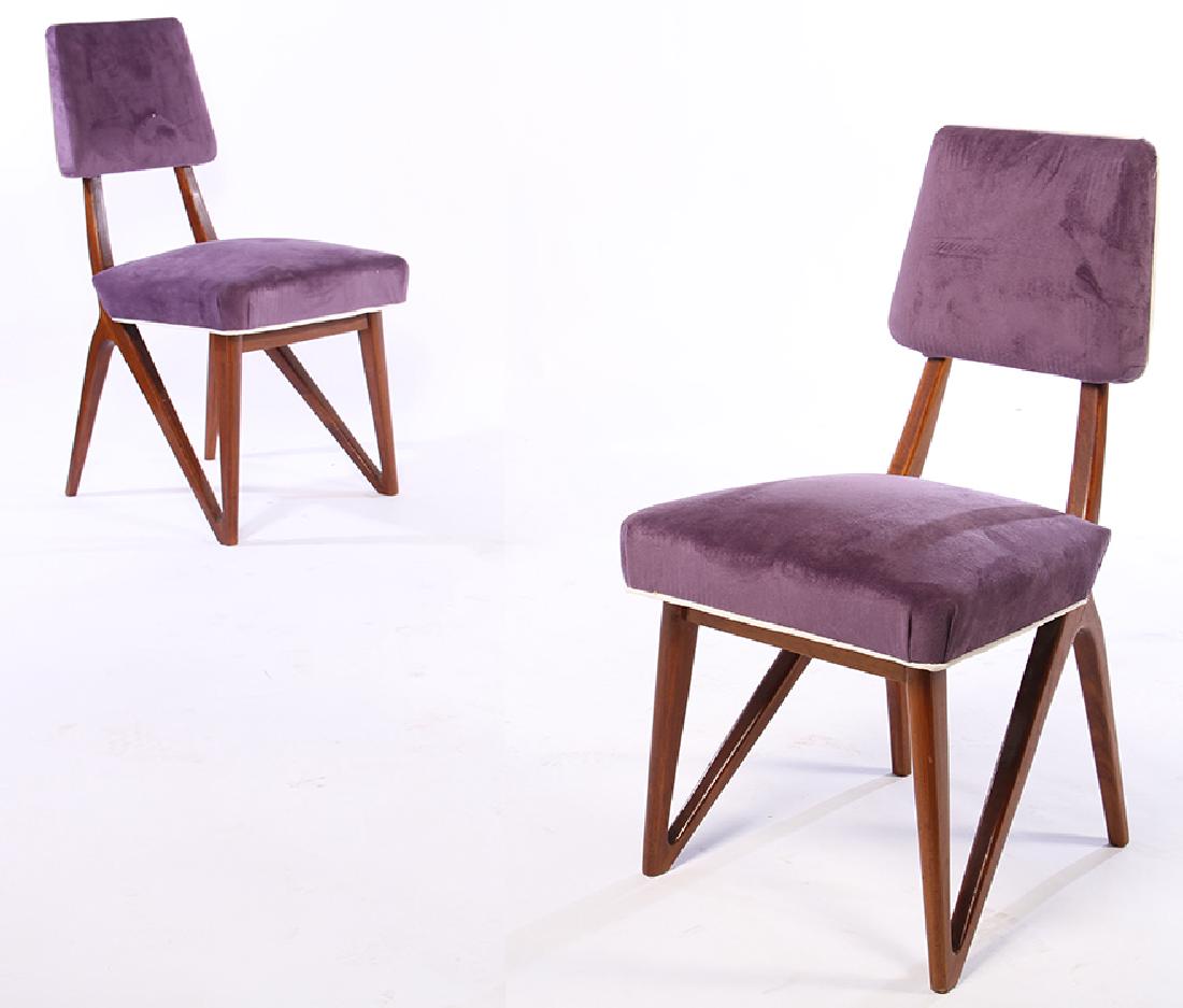 PR MID CENTURY MODERN MAHOGANY SIDE CHAIRS KAGAN (1 of 5)