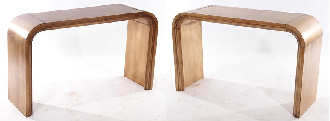 PAIR JEAN-MICHEL FRANK U FORM CONSOLE TABLES 1960 (1 of 6)