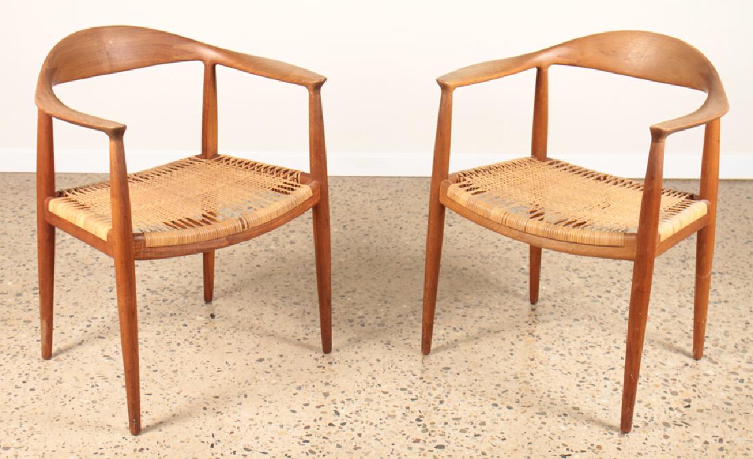 PAIR HANS WEGNER JOHANNES HANSEN "THE CHAIRS" (1 of 6)