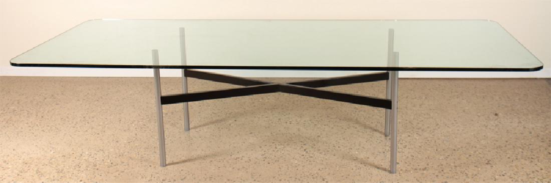 ITALIAN ALUMINUM IRON DINING TABLE ATTR. KNOLL (1 of 3)
