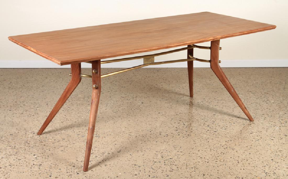 MAHOGANY DINING TABLE MANNER OF ICO PARISI C.1950 (1 of 4)