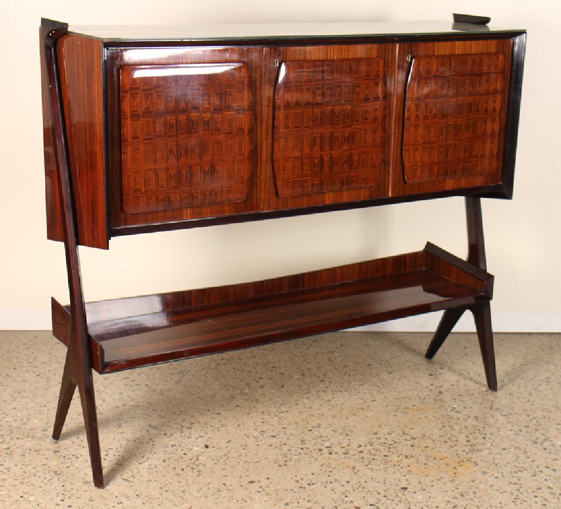 MID CENTURY MODERN ITALIAN MAHOGANY BAR CABINET (1 of 6)