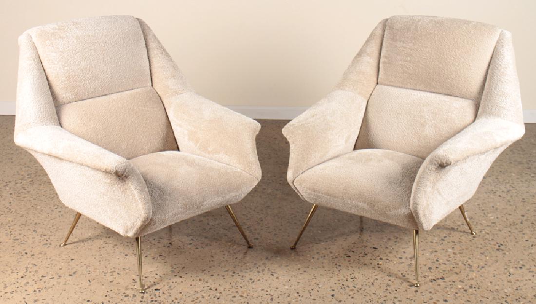 PAIR GIGI RADICE ITALIAN LOUNGE CHAIRS CIRCA 1960 (1 of 5)
