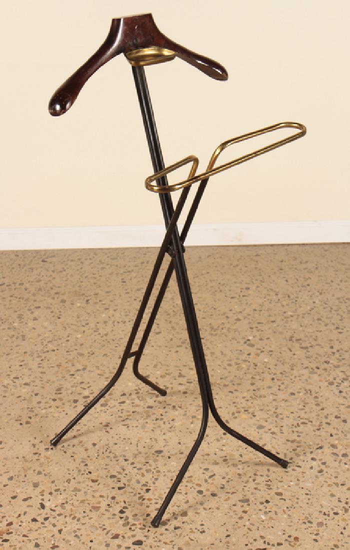 ITALIAN METAL AND BRASS VALET STAND CIRCA 1960 (1 of 5)