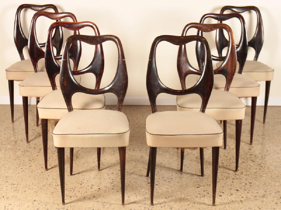 SET 8 MID CENTURY MODERN MAHOGANY DINING CHAIRS (1 of 5)
