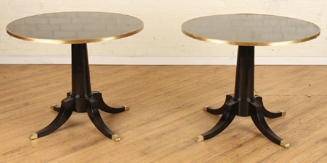PAIR REGENCY STYLE TABLES MANNER OF JANSEN C.1950 (1 of 4)