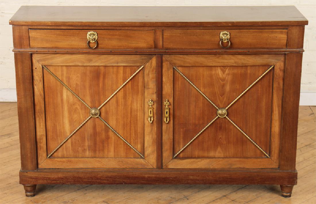 FRENCH DIRECTOIRE STYLE LIGHT MAHOGANY BUFFET (1 of 6)