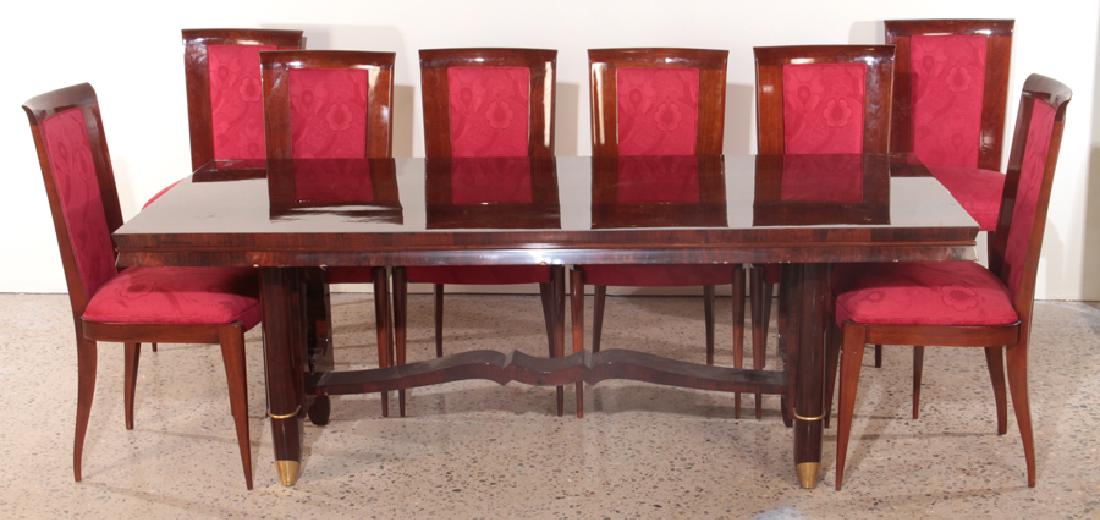 JULES LELEU STYLE FRENCH DINING SUITE CIRCA 1940 (1 of 7)