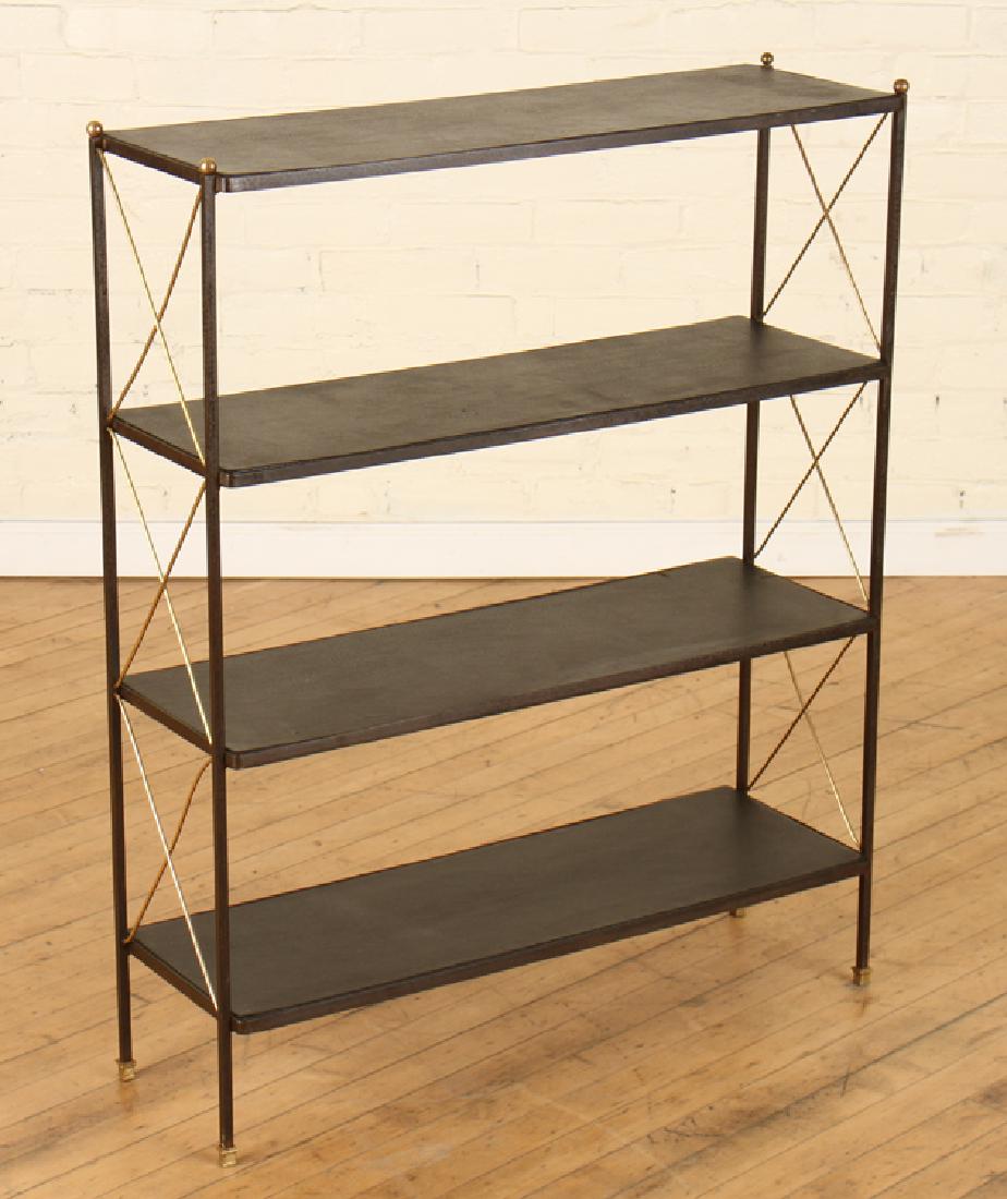 ADNET MCM IRON BRONZE ETEGERE C.1960 (1 of 5)