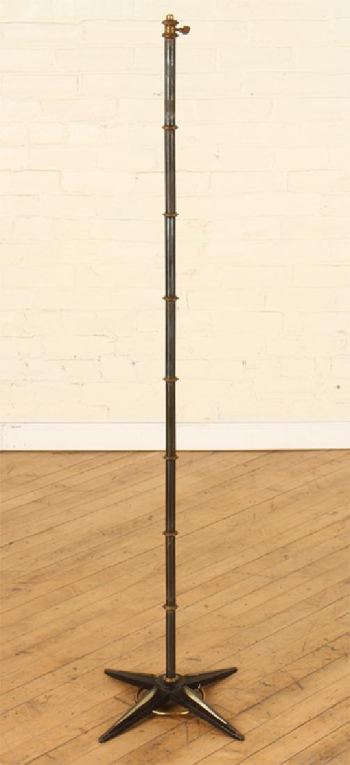 IRON BRONZE FLOOR LAMP MANNER OF JACQUES ADNET (1 of 4)