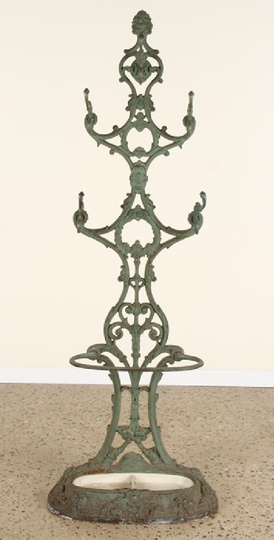 FRENCH CAST IRON COAT RACK UMBRELLA STAND C.1870