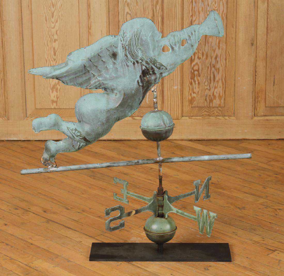 ANTIQUE FULL BODIED COPPER WEATHERVANE (1 of 4)
