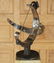 RARE WROUGHT IRON CHROME SUNDIAL MARBLE PLINTH - 2