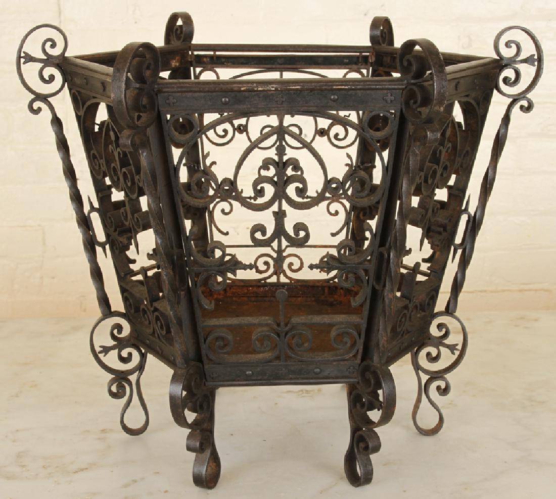 FRENCH WROUGHT IRON GARDEN PLANTER C.1930 (1 of 4)
