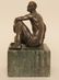 JOSPEH BROWN "SEATED BOXER" BRONZE STATUE - 3
