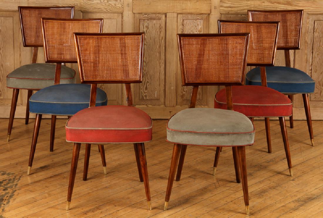 SET 6 DINING CHAIRS MANNER OF DUNBAR C.1960 (1 of 5)