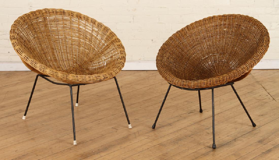 2 ITALIAN LOUNGE CHAIRS MANNER OF FRANCO ALBINI (1 of 4)