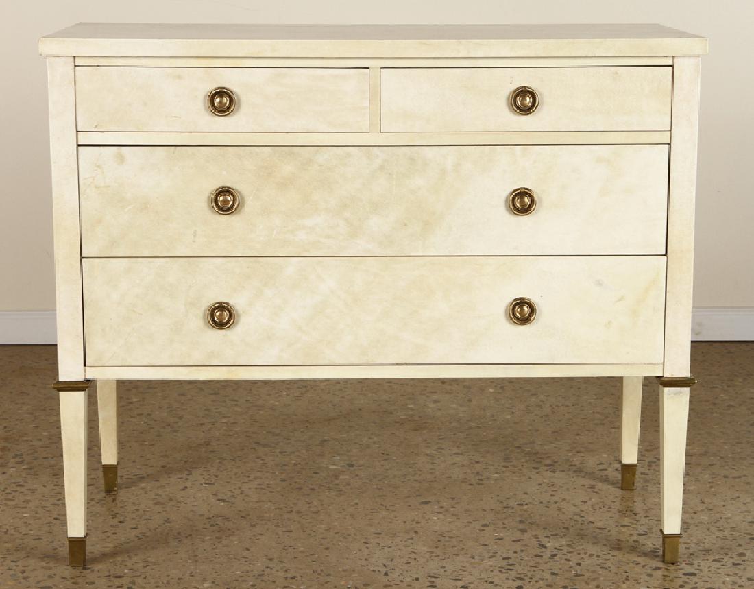PARCHMENT COVERED COMMODE MANNER SAMUEL MARX 1950 (1 of 5)