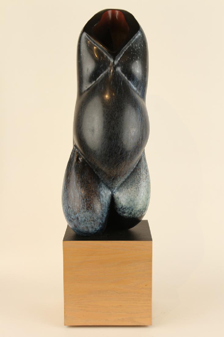 STEVE TOBIN CERAMIC VESSEL WOMAN'S TORSO SIGNED (1 of 5)