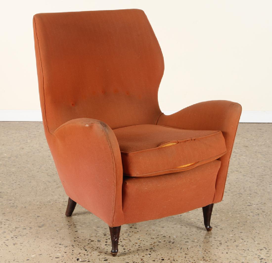 ITALIAN UPHOLSTERED ARM CHAIR BY PAOLO BUFFA 1950 (1 of 5)