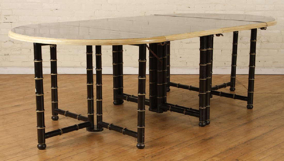 BAMBOO FORM DINING TABLE ATTR. TO JANSEN C.1950 (1 of 5)