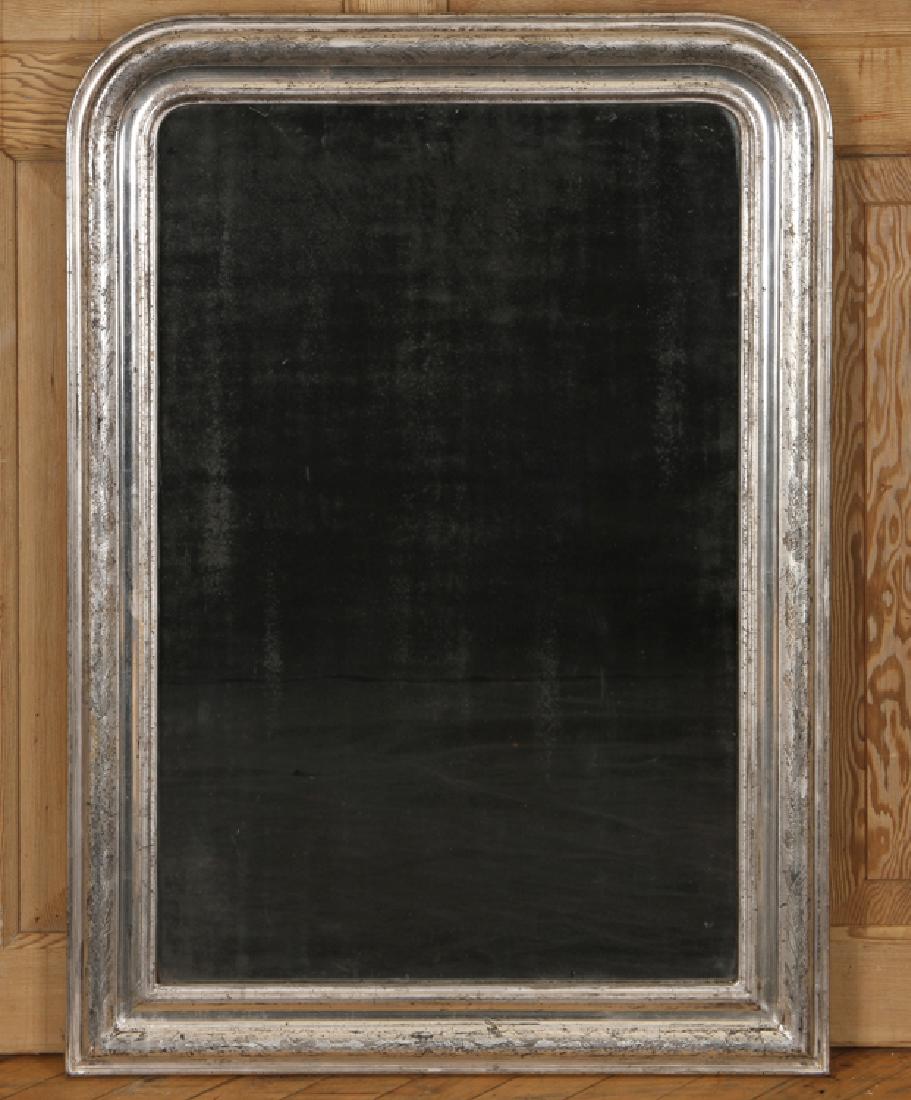 19TH C. LOUIS PHILIPPE SILVER GILT MIRROR C.1860 (1 of 3)
