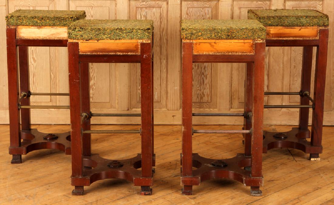 SET 4 LATE 19TH C. FRENCH EMPIRE STYLE BAR STOOLS (1 of 4)