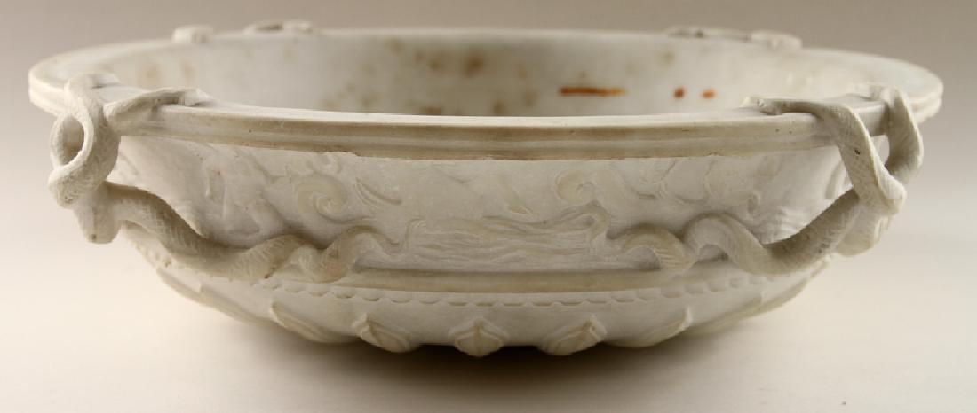 ALABASTER BASIN BIRD BATH NEOCLASSICAL STYLE (1 of 5)